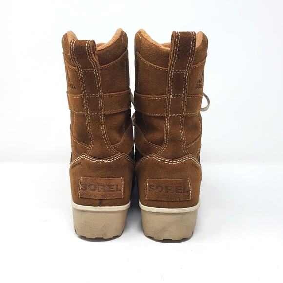 Sorel Meadow Lace Snow Chukka Boots Suede Leather Tan NL2208 286 Size US 9 - Picture 7 of 9